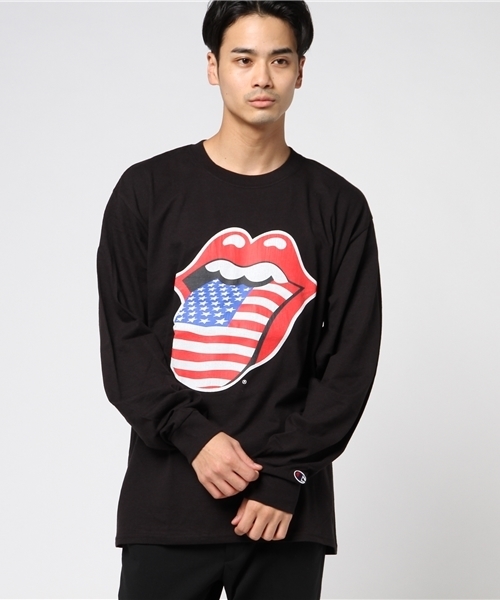 JACKROSE(ジャックローズ)の「The Rolling Stones USA・ロングTシャツ(Tシャツ/カットソー・メンズ・ホワイト/ブラック・S/M/L)」の3枚目の写真