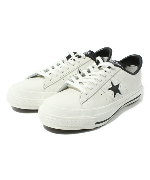 CONVERSE(コンバース)の「ONE STAR J/ワンスター J(スニーカー・メンズ・ホワイト×ブラック/ホワイト×レッド/ブラック×ホワイト/ブラック×ブラック・4.5/5/5.5/6/6.5/7/7.5/8/8.5/9/9.5/10.5)」の3枚目の写真