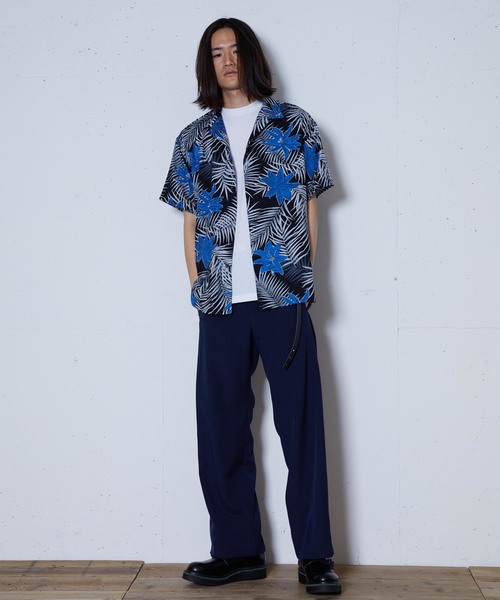 FACTOTUM（ファクトタム）の「【FACTOTUM】レインスプーナー　ハワイアンアロハシャツ（シャツ/ブラウス・メンズ・ブラック/グレー・44/46/48）」の3枚目の写真