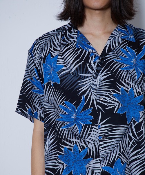 FACTOTUM（ファクトタム）の「【FACTOTUM】レインスプーナー　ハワイアンアロハシャツ（シャツ/ブラウス・メンズ・ブラック/グレー・44/46/48）」の6枚目の写真