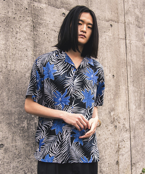 FACTOTUM（ファクトタム）の「【FACTOTUM】レインスプーナー　ハワイアンアロハシャツ（シャツ/ブラウス・メンズ・ブラック/グレー・44/46/48）」の12枚目の写真