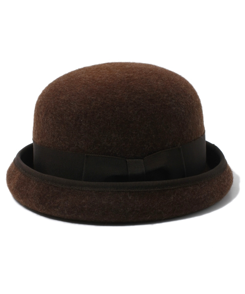 BEAMS BOY（ビームスボーイ）の「□BEAMS BOY / ロールアップ ボーラーハット（ハット・レディース・ブラウン/ネイビー・ONE SIZE）」の5枚目の写真