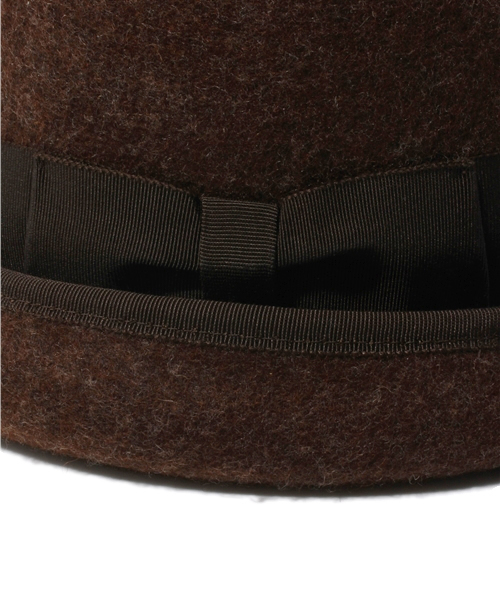 BEAMS BOY（ビームスボーイ）の「□BEAMS BOY / ロールアップ ボーラーハット（ハット・レディース・ブラウン/ネイビー・ONE SIZE）」の7枚目の写真