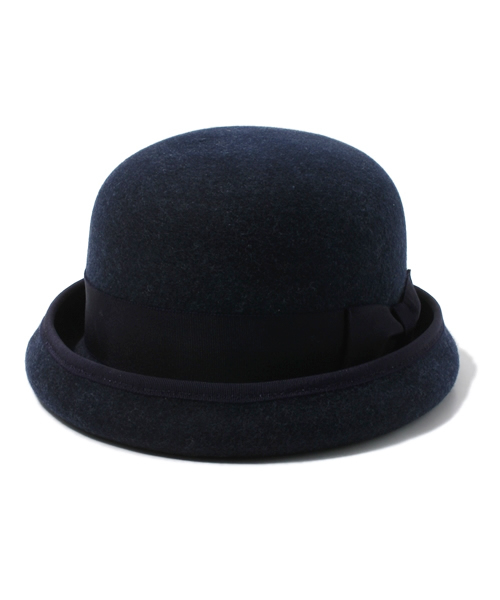 BEAMS BOY（ビームスボーイ）の「□BEAMS BOY / ロールアップ ボーラーハット（ハット・レディース・ブラウン/ネイビー・ONE SIZE）」の3枚目の写真