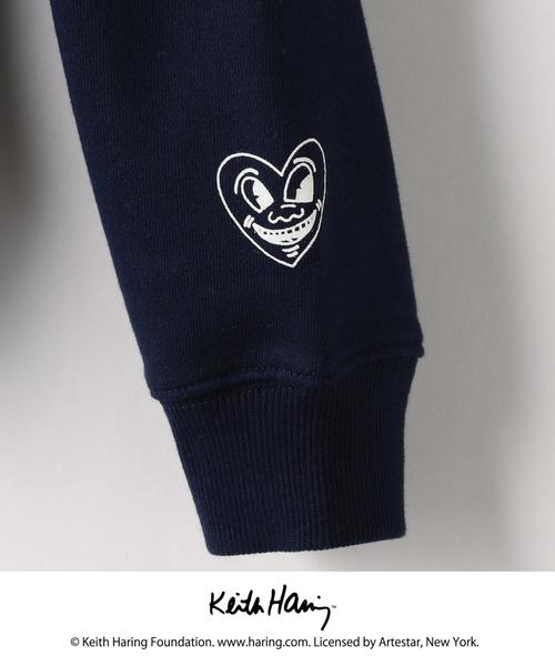 Keith Haring（キース・ヘリング）の「Keith Haring(キースへリング)プリントスウェットクルーネック（スウェット・メンズ・ネイビー・MEDIUM/LARGE/SMALL）」の8枚目の写真