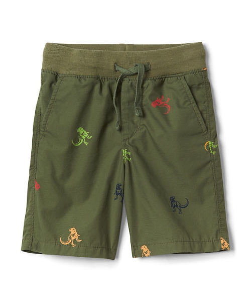 GAP（ギャップ）の「Gap プルオングラフィック ショートパンツ（11Cm）（その他パンツ・キッズ・オリーブ/ベージュ・90cm/110cm/95cm/105cm/100cm/80ｃｍ）」の2枚目の写真