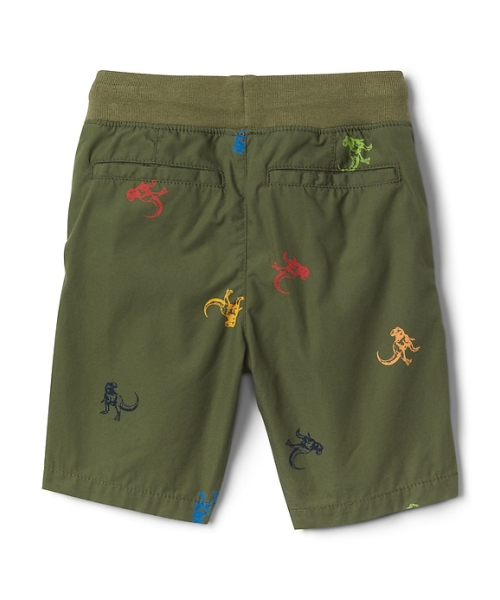 GAP（ギャップ）の「Gap プルオングラフィック ショートパンツ（11Cm）（その他パンツ・キッズ・オリーブ/ベージュ・90cm/110cm/95cm/105cm/100cm/80ｃｍ）」の3枚目の写真