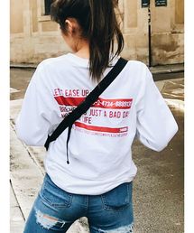 EVRIS | LINE LOGOロンT(Tシャツ/カットソー)