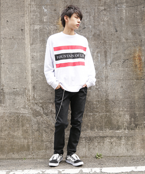 kutir（クティール）の「SLIM LONG PANTS / ストレッチデニムスリムスキニーパンツ（デニムパンツ・メンズ・ブラック/ワンウォッシュ・LARGE/SMALL/MEDIUM）」の7枚目の写真