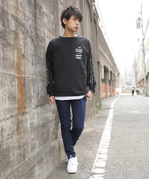 kutir（クティール）の「SLIM LONG PANTS / ストレッチデニムスリムスキニーパンツ（デニムパンツ・メンズ・ブラック/ワンウォッシュ・LARGE/SMALL/MEDIUM）」の10枚目の写真