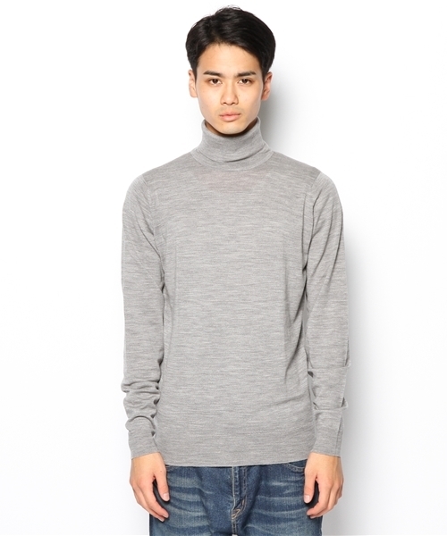 JOHN SMEDLEY（ジョンスメドレー）の「BELVOIR（ニット/セーター・メンズ・ブラック/ネイビー/グレー・MEDIUM/LARGE）」の3枚目の写真