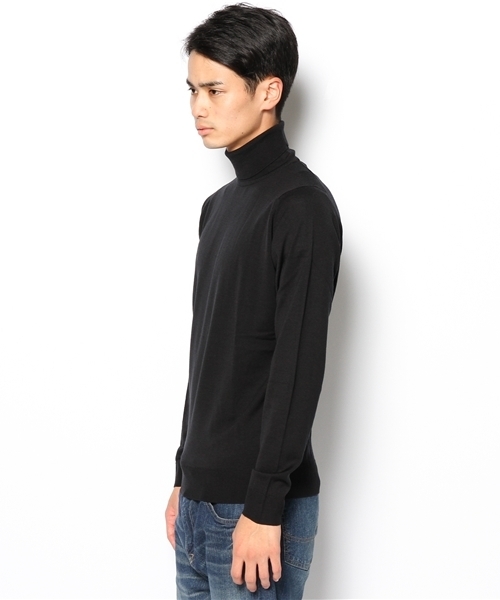 JOHN SMEDLEY（ジョンスメドレー）の「BELVOIR（ニット/セーター・メンズ・ブラック/ネイビー/グレー・MEDIUM/LARGE）」の4枚目の写真