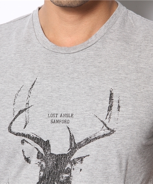 CASPER JOHN(キャスパージョン)の「【LOST ANGLE】DEER Tシャツ(Tシャツ/カットソー・メンズ・ネイビー/グレー・LARGE/MEDIUM/SMALL)」の6枚目の写真