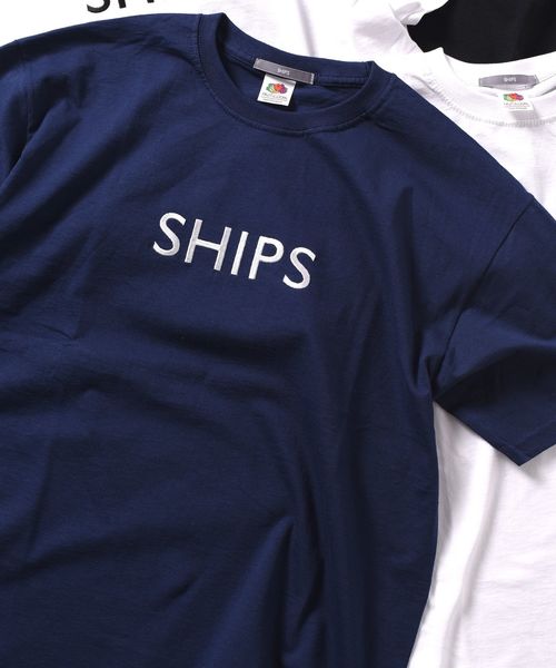 SHIPS(シップス)の「SU: 【SHIPS】 エンブロイダリー Tシャツ■(Tシャツ/カットソー・メンズ・ホワイト/ホワイト系その他/ブラック/ネイビー/ホワイト系その他2・SMALL/MEDIUM/LARGE/X-LARGE)」の5枚目の写真