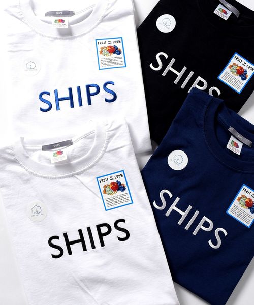 SHIPS(シップス)の「SU: 【SHIPS】 エンブロイダリー Tシャツ■(Tシャツ/カットソー・メンズ・ホワイト/ホワイト系その他/ブラック/ネイビー/ホワイト系その他2・SMALL/MEDIUM/LARGE/X-LARGE)」の6枚目の写真