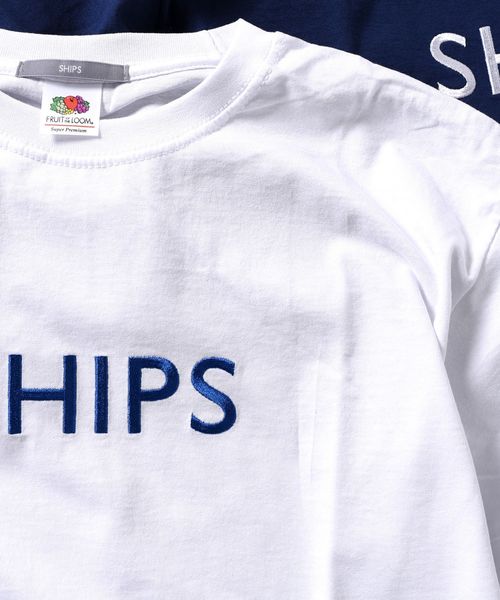 SHIPS(シップス)の「SU: 【SHIPS】 エンブロイダリー Tシャツ■(Tシャツ/カットソー・メンズ・ホワイト/ホワイト系その他/ブラック/ネイビー/ホワイト系その他2・SMALL/MEDIUM/LARGE/X-LARGE)」の9枚目の写真