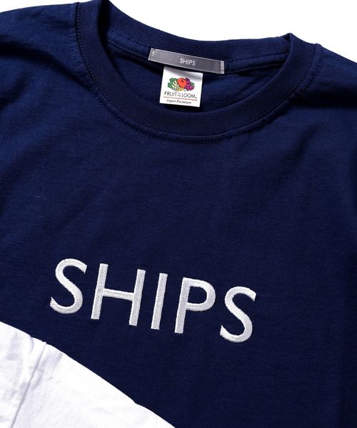 SHIPS(シップス)の「SU: 【SHIPS】 エンブロイダリー Tシャツ■(Tシャツ/カットソー・メンズ・ホワイト/ホワイト系その他/ブラック/ネイビー/ホワイト系その他2・SMALL/MEDIUM/LARGE/X-LARGE)」の16枚目の写真