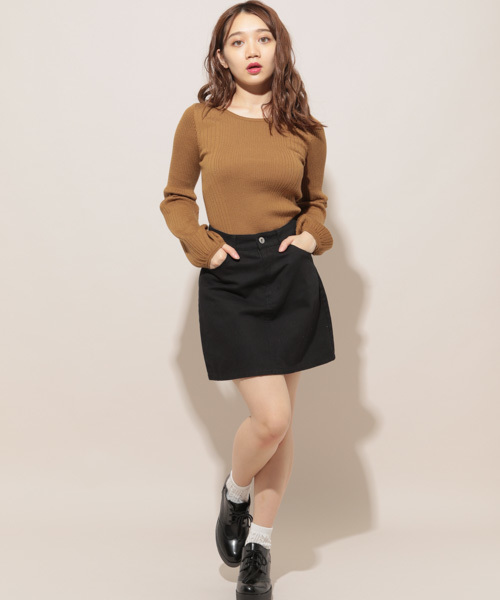 apres jour（アプレジュール）の「袖ボリュームワイドリブトップス【ZOZOTOWN限定アイテム】（ニット/セーター・レディース・ブラック/ベージュ/オフホワイト/ボルドー/スモークピンク・フリー）」の18枚目の写真