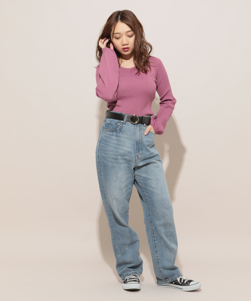 apres jour（アプレジュール）の「袖ボリュームワイドリブトップス【ZOZOTOWN限定アイテム】（ニット/セーター・レディース・ブラック/ベージュ/オフホワイト/ボルドー/スモークピンク・フリー）」の22枚目の写真