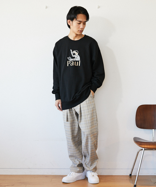 kutir(クティール)の「belted wide PT / ベルト付チェックワイドストレートパンツ(その他パンツ・メンズ・ベージュ系その他/ブラック/グレー系その他/ブラウン系その他/グリーン系その他/グレー系その他3/ベージュ系その他2/グレー系その他2・SMALL/MEDIUM/LARGE)」の19枚目の写真