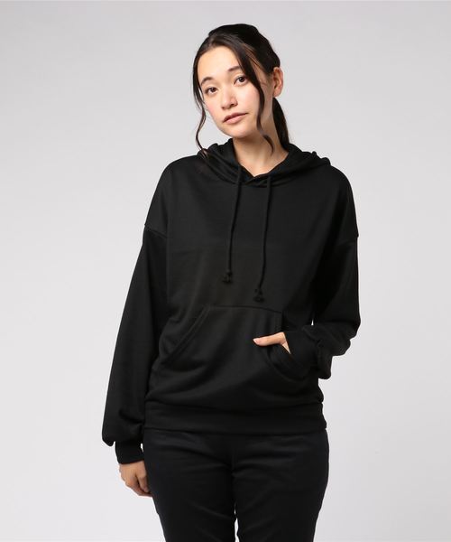 KOBE LETTUCE（コウベレタス）の「ドロップショルダースウェットパーカ＊レディース/プルオーバー/オーバーシルエ/フード/トップス[C3436]神戸レタス（パーカー・レディース・ブラック/グレー/オフホワイト・FREE）」の6枚目の写真