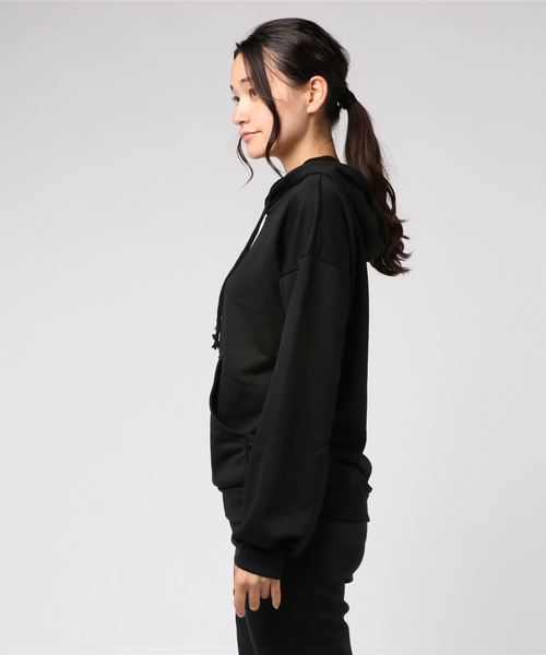KOBE LETTUCE（コウベレタス）の「ドロップショルダースウェットパーカ＊レディース/プルオーバー/オーバーシルエ/フード/トップス[C3436]神戸レタス（パーカー・レディース・ブラック/グレー/オフホワイト・FREE）」の4枚目の写真