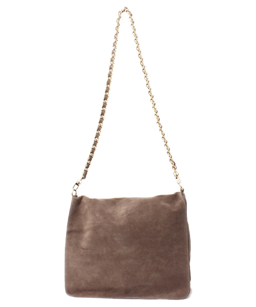 ROSE BUD（ローズバッド）の「(NARDELLI) F/83 SUEDE SQUARE SHOULDER BAG（ショルダーバッグ・レディース・ベージュ系その他/ネイビー・ONE SIZE）」の2枚目の写真