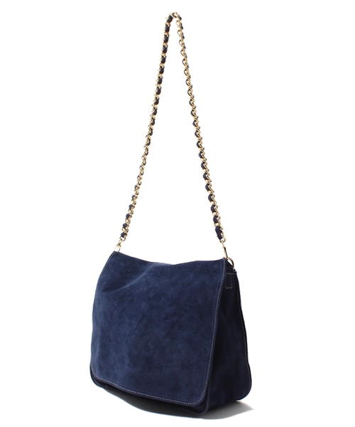 ROSE BUD（ローズバッド）の「(NARDELLI) F/83 SUEDE SQUARE SHOULDER BAG（ショルダーバッグ・レディース・ベージュ系その他/ネイビー・ONE SIZE）」の6枚目の写真