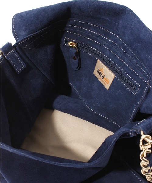 ROSE BUD（ローズバッド）の「(NARDELLI) F/83 SUEDE SQUARE SHOULDER BAG（ショルダーバッグ・レディース・ベージュ系その他/ネイビー・ONE SIZE）」の7枚目の写真