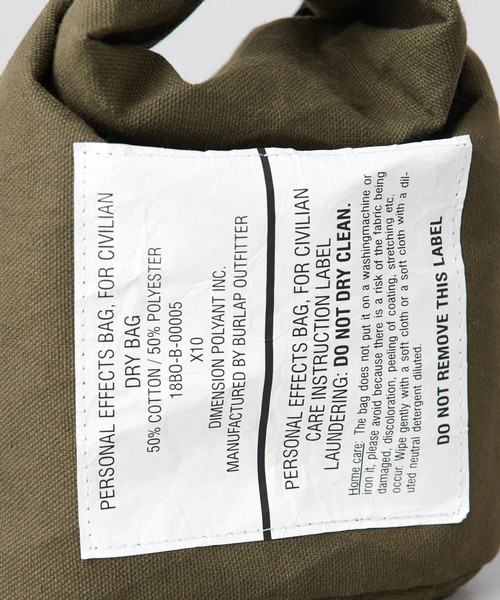 BURLAP OUTFITTER(バーラップアウトフィッター)の「【バーラップアウトフィッター】巾着ポシェット【WEB限定】(ショルダーバッグ・レディース・ホワイト/ブラック/オリーブ・FREE)」の4枚目の写真