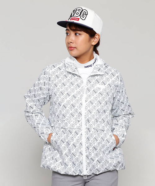 New Balance Golf(ニューバランスゴルフ)の「【new balance golf】NBG タイポグラフィックプリント フルジップ シェル パーカー (WOMENS METRO)(ブルゾン)」 - WEAR New Balance Golf(ニューバランスゴルフ)の「【new balance golf】NBG タイポグラフィックプリント フルジップ シェル パーカー (WOMENS METRO)(ブルゾン)」 - WEAR