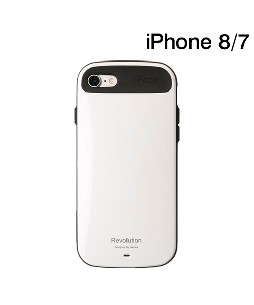 【極美品】iPhone 8 ホワイト iFaceケース付き iFace（アイフェイス）の「iPhone 8 ケース iPhone 7 ケース