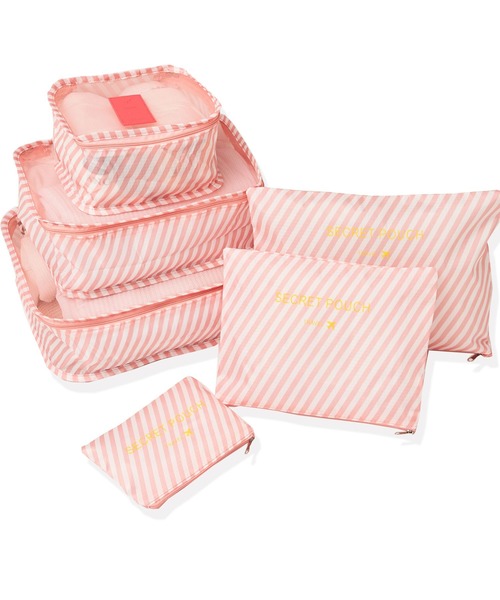 classicalelf(クラシカルエルフ)の「映えるプリント柄のトラベルポーチ6点セット(トラベルグッズ・レディース・ブラック/ピンク/ネイビー/ブルー/グリーン・ONE SIZE)」の5枚目の写真