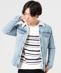 GOSTAR DE FUGA | ライトケミカルボアGジャン/ボアデニムジャケット(デニムジャケット)