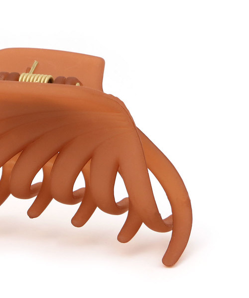 colleca la（コレカラ）の「マットシアーバンスクリップ（バレッタ/ヘアクリップ・レディース・ブラウン/グレー・ﾌﾘ-）」の3枚目の写真