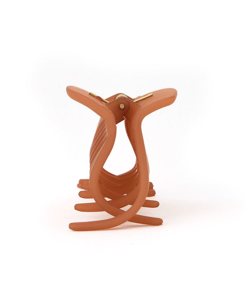 colleca la（コレカラ）の「マットシアーバンスクリップ（バレッタ/ヘアクリップ・レディース・ブラウン/グレー・ﾌﾘ-）」の6枚目の写真