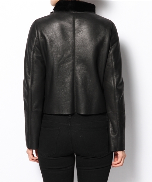 'PalinkA（パリンカ）の「Baby LambムートンライダースJK（その他アウター・レディース・ブラック・36/38）」の3枚目の写真