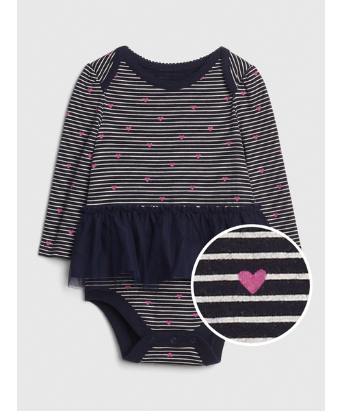 Gap ギャップ の ハートチュール ボディダブル ロンパース Wear