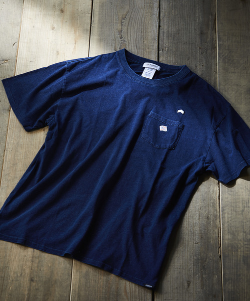 JACK & MARIE(ジャックアンドマリー)の「JEMORGAN × JACK & MARIE 半袖ポケットTシャツ インディゴ(Tシャツ/カットソー)」|ダークインディゴブルー