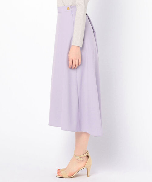 NOLLEY’S Sophi（ノーリーズソフィ）の「サラサラバックスリットスカート（スカート・レディース・ネイビー/ラベンダー/ベージュ・38/34/36）」の16枚目の写真