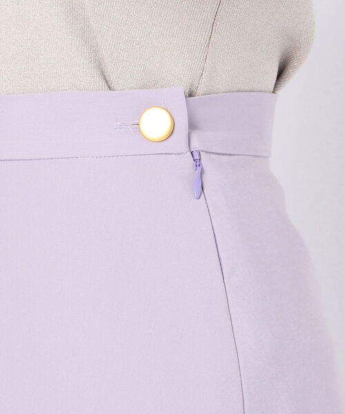 NOLLEY’S Sophi（ノーリーズソフィ）の「サラサラバックスリットスカート（スカート・レディース・ネイビー/ラベンダー/ベージュ・38/34/36）」の19枚目の写真