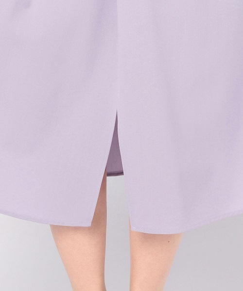 NOLLEY’S Sophi（ノーリーズソフィ）の「サラサラバックスリットスカート（スカート・レディース・ネイビー/ラベンダー/ベージュ・38/34/36）」の6枚目の写真