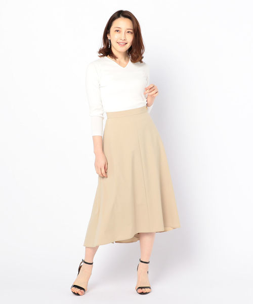 NOLLEY’S Sophi（ノーリーズソフィ）の「サラサラバックスリットスカート（スカート・レディース・ネイビー/ラベンダー/ベージュ・38/34/36）」の7枚目の写真