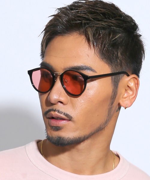 SBG(エスビー)の「SBG ボストンサングラス サングラスケース付き(サングラス・メンズ・ブラック/グレー/レッド/イエロー/ブルー/ブルー系その他/ブラウン系その他2/オリーブ/ブラウン系その他3/ブラウン系その他4/ブラック系その他2/クリア/ブラック系その他/マスタード/ブラック系その他3/ブラウン系その他/ライトパープル/ライトブラウン/ブラウン系その他5・FREE)」の18枚目の写真