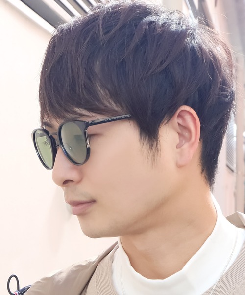 SBG(エスビー)の「SBG ボストンサングラス サングラスケース付き(サングラス・メンズ・ブラック/グレー/レッド/イエロー/ブルー/ブルー系その他/ブラウン系その他2/オリーブ/ブラウン系その他3/ブラウン系その他4/ブラック系その他2/クリア/ブラック系その他/マスタード/ブラック系その他3/ブラウン系その他/ライトパープル/ライトブラウン/ブラウン系その他5・FREE)」の12枚目の写真