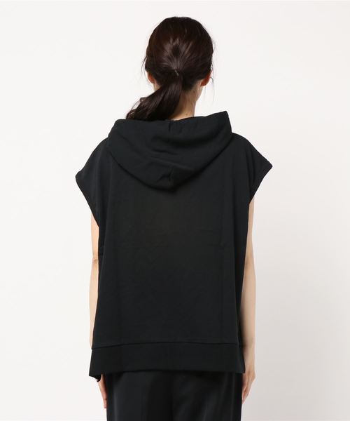 LOWRYS FARM（ローリーズファーム）の「フードフレンチスリーブ　837706（Tシャツ/カットソー・レディース・パープル/オフホワイト/ブラック/ベージュ・FREE）」の6枚目の写真