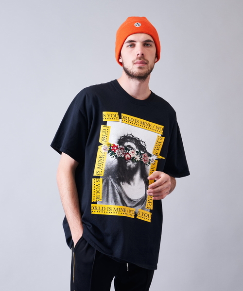 JACKROSE(ジャックローズ)の「JE・フラワー刺繍・JESUS CHRIST Tシャツ(Tシャツ/カットソー・メンズ・ホワイト/ブラック・M/L/XL)」の13枚目の写真