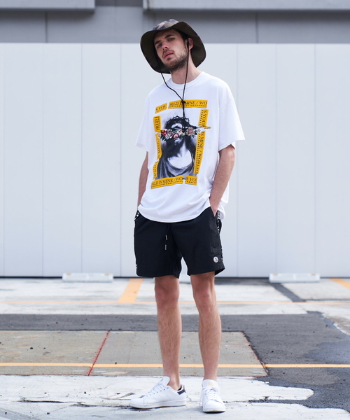 JACKROSE(ジャックローズ)の「JE・フラワー刺繍・JESUS CHRIST Tシャツ(Tシャツ/カットソー・メンズ・ホワイト/ブラック・M/L/XL)」の10枚目の写真