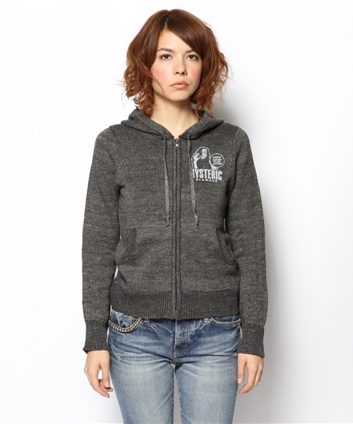 HYSTERIC GLAMOUR（ヒステリックグラマー）の「HOT NYMPHS pt PK（カーディガン/ボレロ・レディース・イエロー/ネイビー/チャコールグレー・FREE）」の4枚目の写真