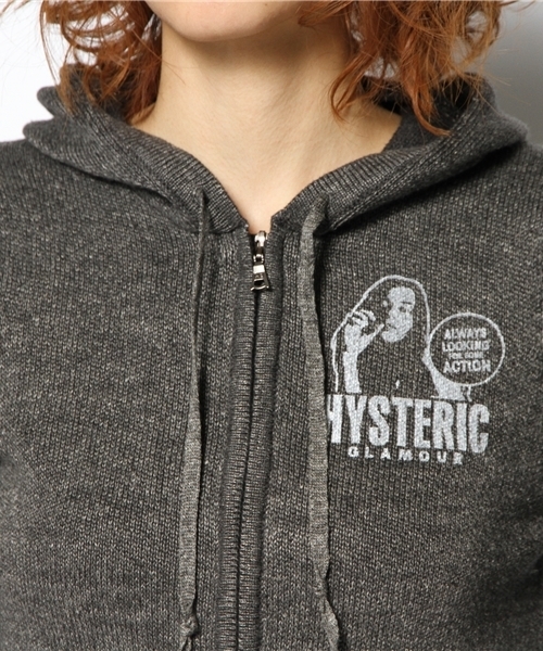 HYSTERIC GLAMOUR（ヒステリックグラマー）の「HOT NYMPHS pt PK（カーディガン/ボレロ・レディース・イエロー/ネイビー/チャコールグレー・FREE）」の10枚目の写真